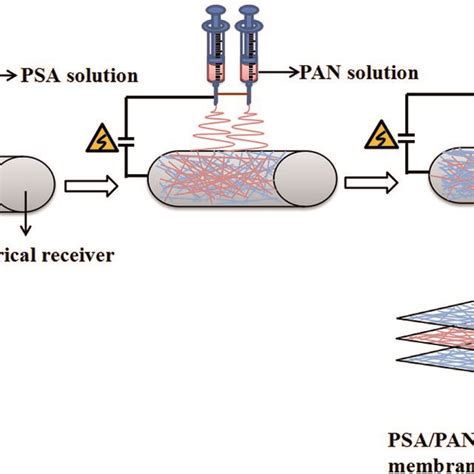 Sem Images Of The A Pure Psa Nanofibrous Membrane And B Pure Pan