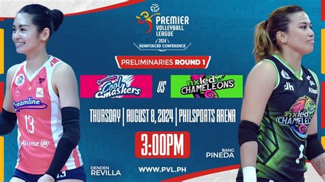 CREAMLINE Vs NXLED Full Match Preliminaries 2024 PVL Reinforced