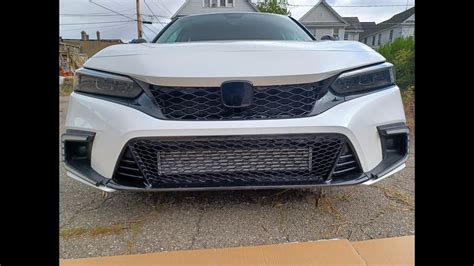 Type R Grill With Cover For 11th Gen Honda Civic Hatchback EXL YouTube