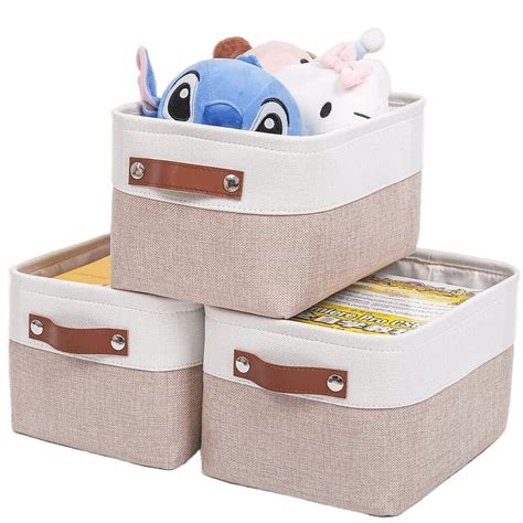 Set of 3 Foldable Fabric Storage Box Mangata