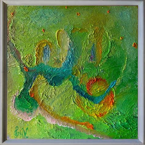 Green Abstract Oil Painting Original on Canvas Landscape - Etsy