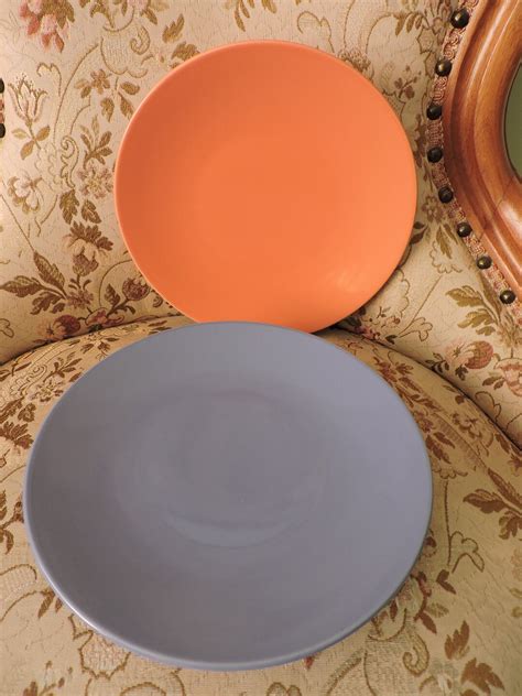 Lindt Stymeist Peach And Blue Set Of 2 Salad Plates Multi Etsy