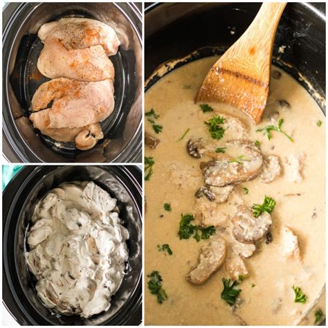 Crockpot Cream Of Mushroom Chicken