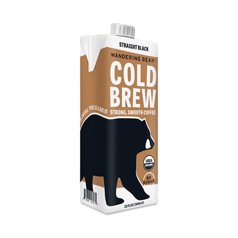 Wandering Bear Coffee Extra Strong Cold Brew Coffee, Straight Black ...