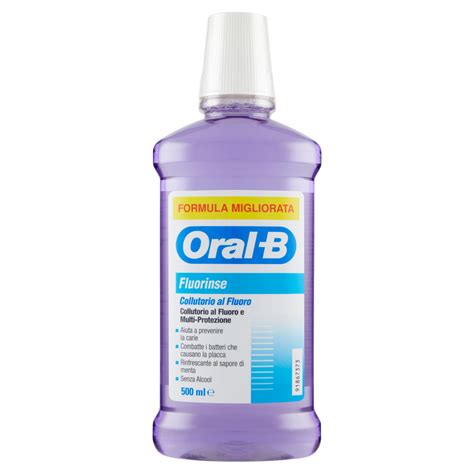 Oral B Fluorinse Collutorio Al Fluoro E Multi Protezione Senza Alcool