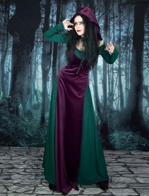 Minerva Overdress Steamed Velvet Hooded Witchy Over Dress By