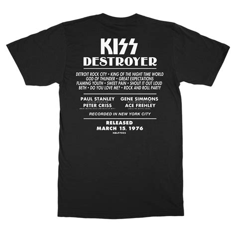T Shirts Kiss Official Store