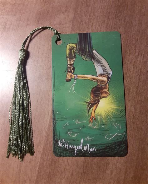 Hanged Man Light Seer Tarot Bookmark Oracle Card Art Deck Gift