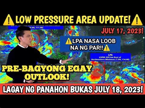 Lpa Nasa Loob Na Ng Par Bagong Bagyo Outlook Pagasa Weather Update