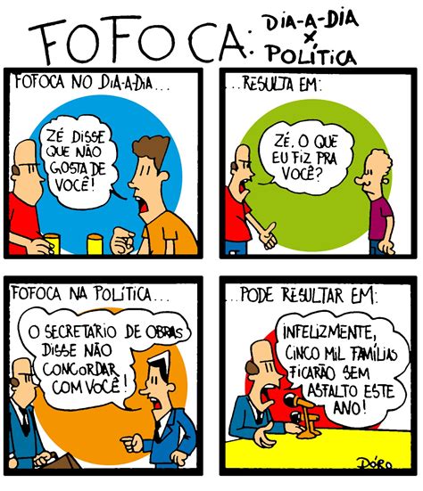 Fofoca e política Arte para Publicidade