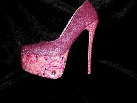 Barbie Doll Pink High Heel Shoes Custom Made Platforms With Images