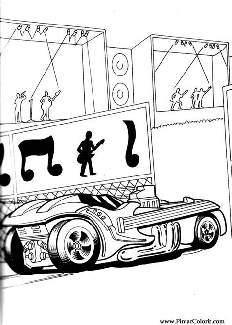 Desenhos Para Pintar E Colorir Hot Wheels Imprimir Desenho 023
