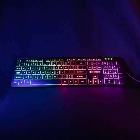 Flat Gaming Keyboard with RGB lighting | Quality and comfort - Silvergear