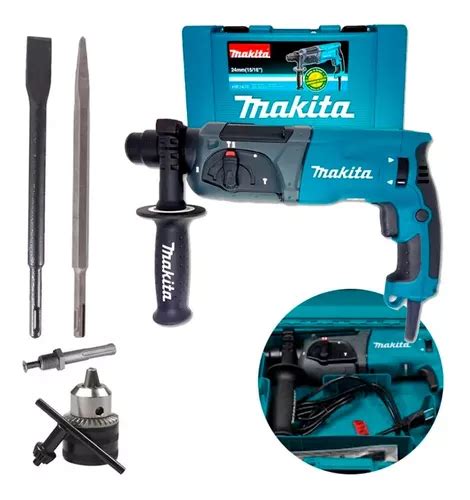 Martelete Combinado Sds 800w Hr2470 Makita Kit Completo Frete Grátis