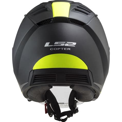 Ls Of Copter Urban Matt Schwarz H V Gelb Jethelme Motorradhelme