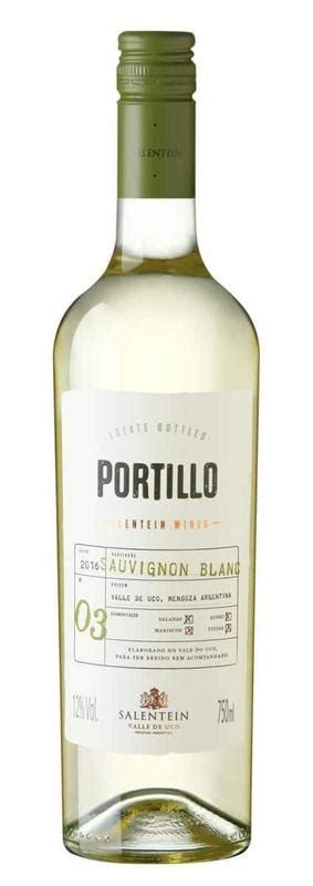 Vinho Portillo Sauvignon Blanc 750 Ml Salentein Wines Vinho