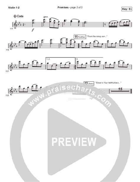 Promises Sing It Now SATB Violin Sheet Music PDF Maverick City Music