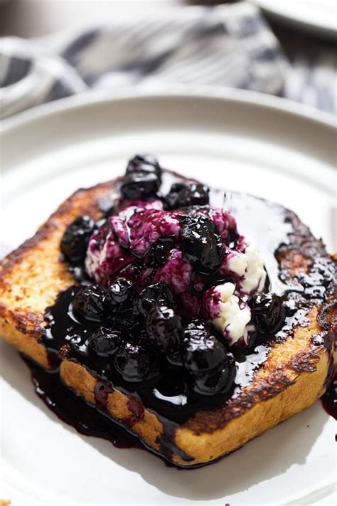 Blueberry Cream Cheese Stuffed French Toast Cooking For Keeps