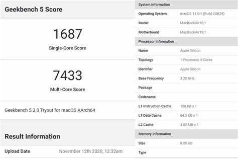 Geekbench Apple M Pemmzchannel