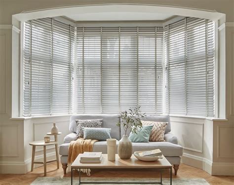 Wood Venetian Blinds For Bay Windows