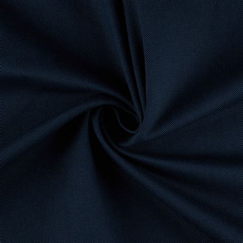 Gabardine de coton bleu foncé tissumarket