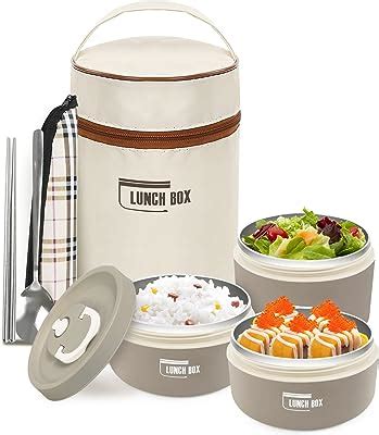 Amazon ArderLive Portable Insulated Lunch Container Stackable