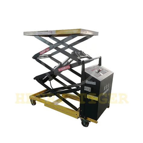 Small Electric Scissor Lift Table Hydraulic Semi Electric Lifting Table Electric Lift Table Cart ...