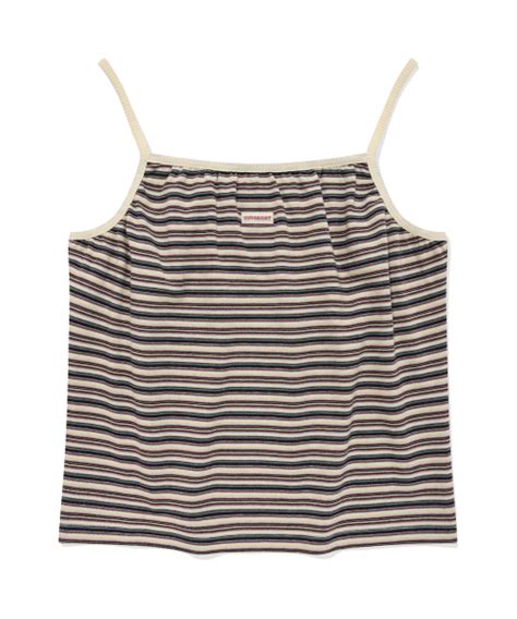 Musinsa Covernat Woman Women S Stripe Sleeveless Ivory