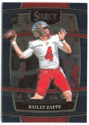 Panini Select Draft Picks Bailey Zappe Rc Western Kentucky