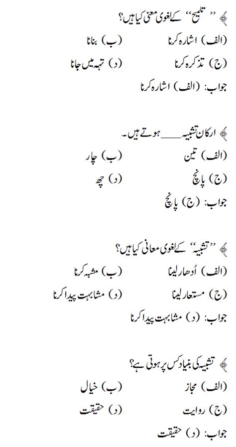 Fpsc Urdu Mcqs Past Papers Ppsc Spsc Test Questions Ebook