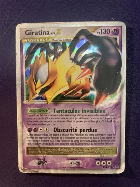 Giratina NIV X 124 127 Platine Carte Pokemon