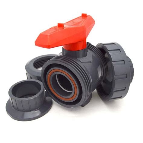 Flui Pro Pro Series Pvc True Union Ball Valve Socket Threaded Ends