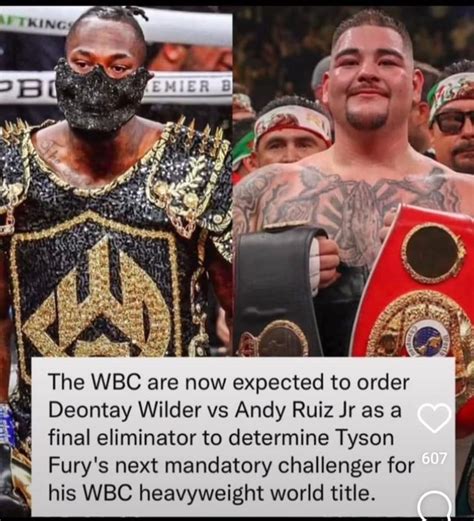 This Could Be On The Horizon Deontaywilder Wilderhelenius The Wbc