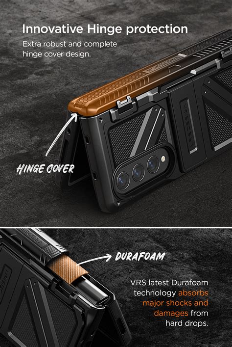 Sleek Rugged Galaxy Z Fold 4 Wallet Minimalist Case By Vrs Design Vrs