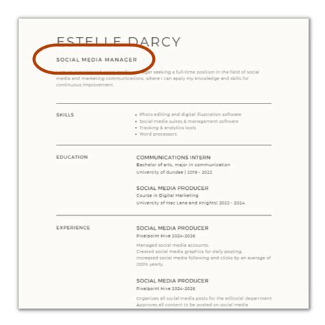 Crafting The Perfect First Impression Winning Resume Headline Examples