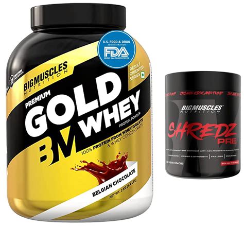 Bigmuscles Nutrition Premium Gold Whey 2kg Whey Protein Isolate Blend Usa Fda Regd Brand 25g