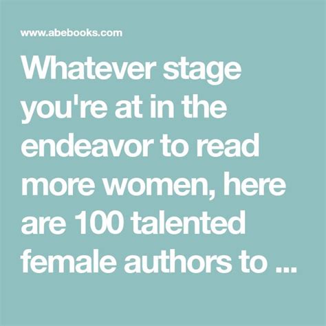 The Best Female Authors Of All Time Author Female The Endeavour