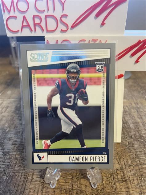 2022 Panini Score DAMEON PIERCE Rookie RC GREY Parallel 345 SP