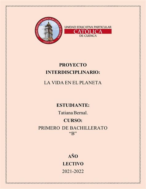 Proyecto Quimestral Tatiana Bernal Ro Bgu B By Tatiana Bernal