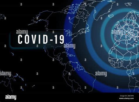 Coronavirus COVID 19 Epidemie in der Welt Weltkarte mit Diagrammen für