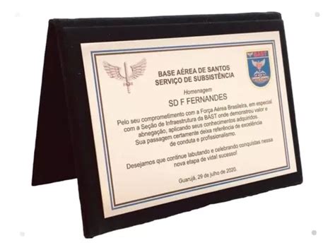 Placa De Homenagem Parcelamento Sem Juros