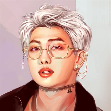 Kim Namjoon Rm Persona Comeback Trailer Fan Art Painted Fan Art Fan Art