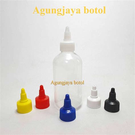 Jual Botol Pet 200 Ml Sbr Natural Tutup Kerucut Botol Plastik Botol