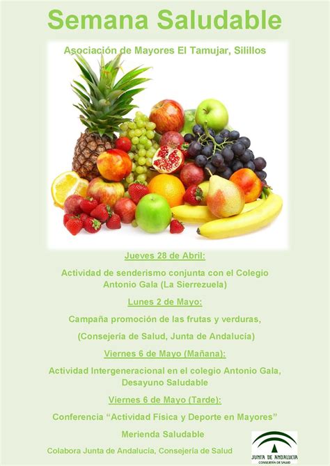 Asociaci N De Mayores El Tamujar Silillos Cartel Semana Saludable