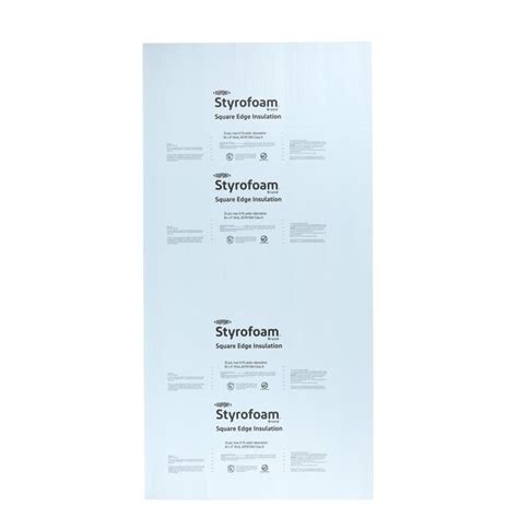 STYROFOAM R10 Unfaced Polystyrene Foam Board Insulation (Common: 2-in x ...