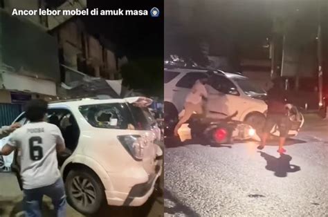 Video Mobil Toyota Rush Tabrak Motor Di Palembang Malah Coba Kabur