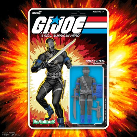 Super7 G I Joe O Ring Snake Eyes Commando Version Kapow Toys