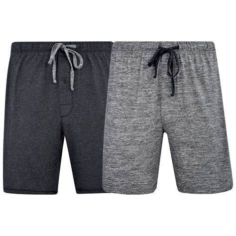 Hanes Mens 2 Pack X Temp Brushed Performance Knit Pajama Short