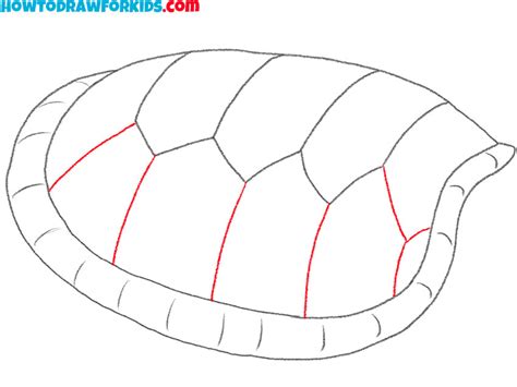 How To Draw A Turtle Shell Easy Drawing Tutorial For Kids