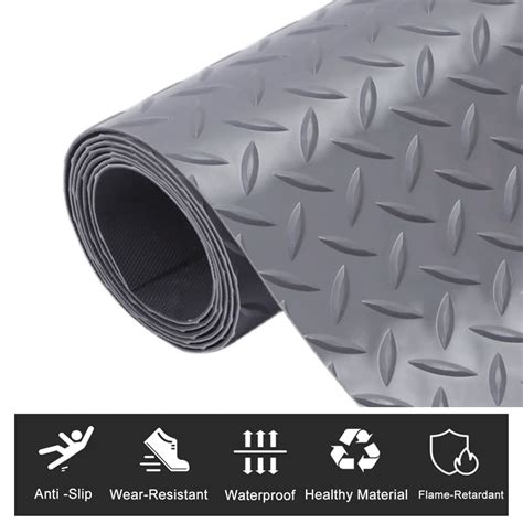 Non Slip Garage Floor Mat Heavy Duty Pvc Thickened Flooring Roll For Gym Golf Cart Truck Bed